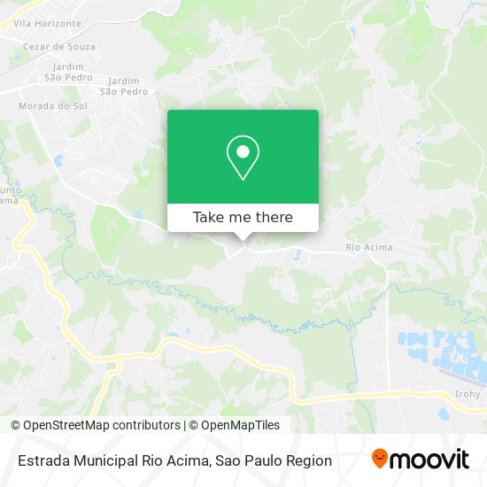 Estrada Municipal Rio Acima map