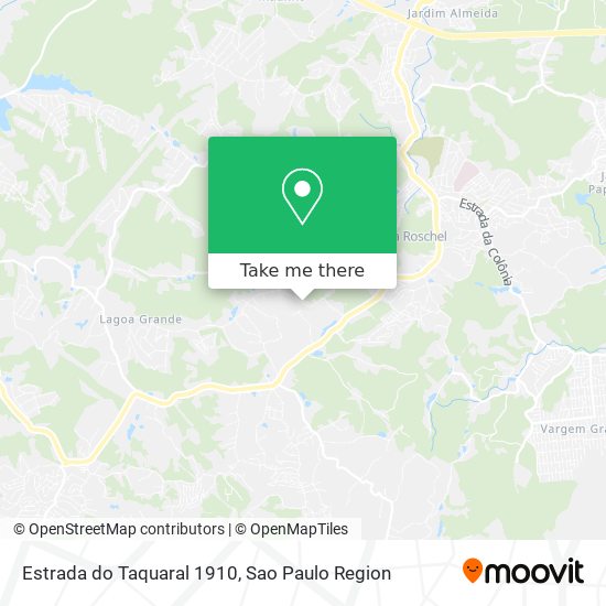 Estrada do Taquaral 1910 map