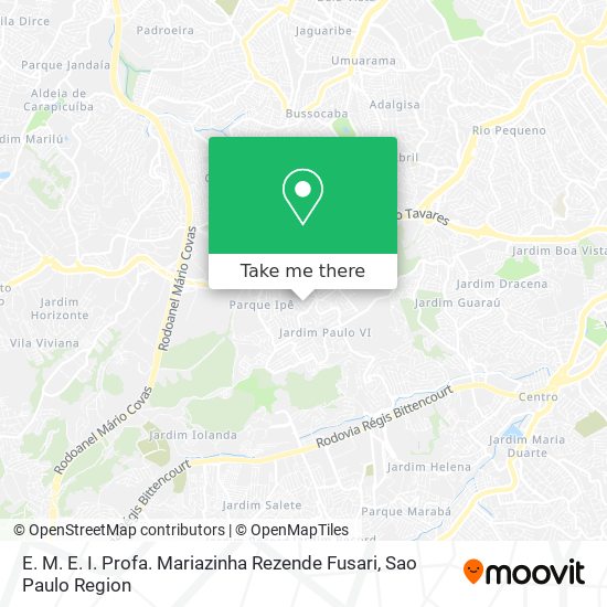 E. M. E. I. Profa. Mariazinha Rezende Fusari map
