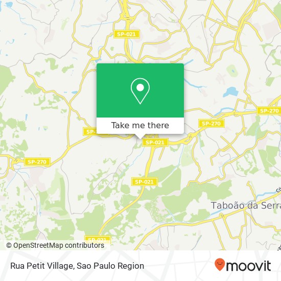 Rua Petit Village map