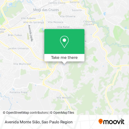 Mapa Avenida Monte Sião
