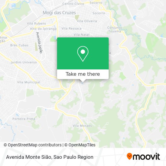 Avenida Monte Sião map