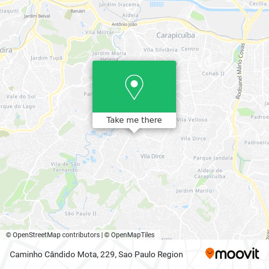 Caminho Cândido Mota, 229 map