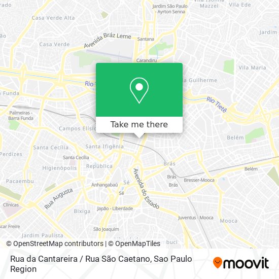 Rua da Cantareira / Rua São Caetano map