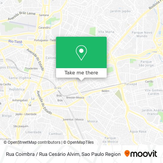 Rua Coimbra / Rua Cesário Alvim map