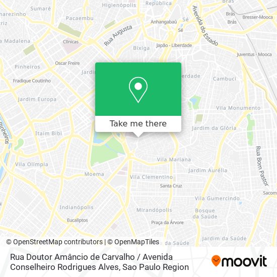 Rua Doutor Amâncio de Carvalho / Avenida Conselheiro Rodrigues Alves map