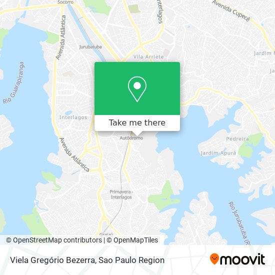 Viela Gregório Bezerra map