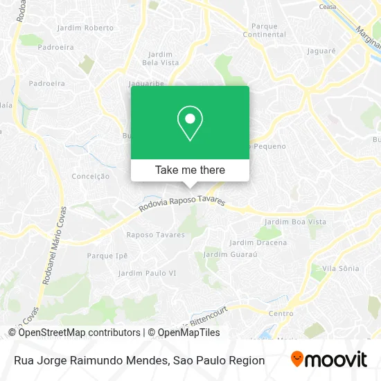 Rua Jorge Raimundo Mendes map