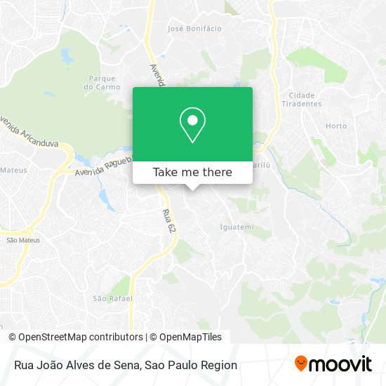 Mapa Rua João Alves de Sena