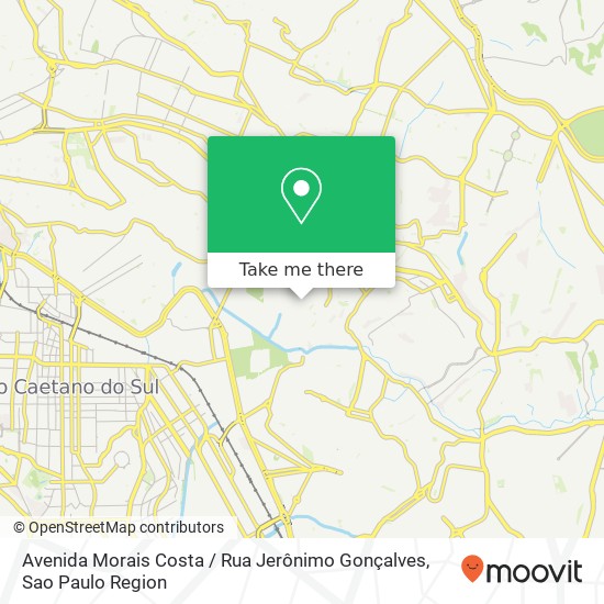 Mapa Avenida Morais Costa / Rua Jerônimo Gonçalves