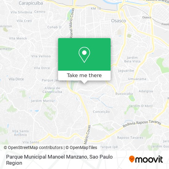 Parque Municipal Manoel Manzano map