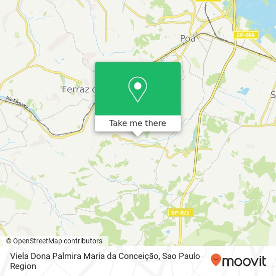 Mapa Viela Dona Palmira Maria da Conceição