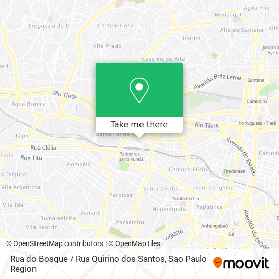Rua do Bosque / Rua Quirino dos Santos map