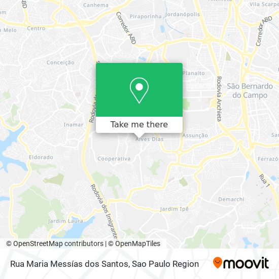 Mapa Rua Maria Messías dos Santos