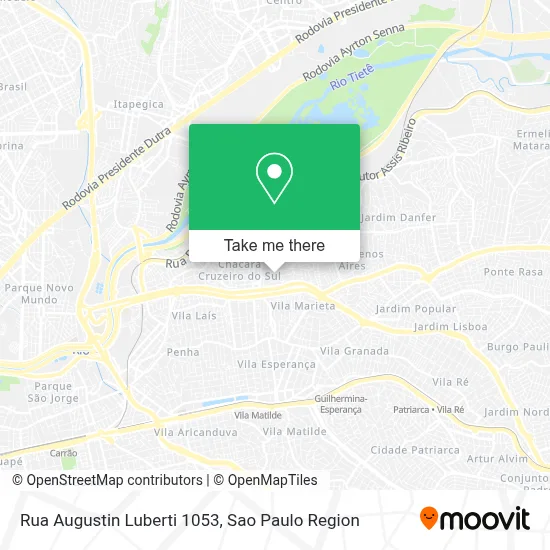 Rua Augustin Luberti 1053 map