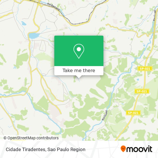 Cidade Tiradentes map