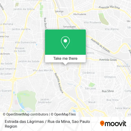 Estrada das Lágrimas / Rua da Mina map