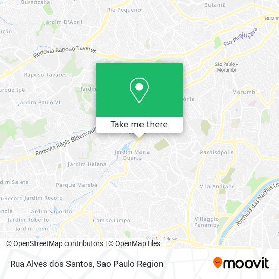 Rua Alves dos Santos map