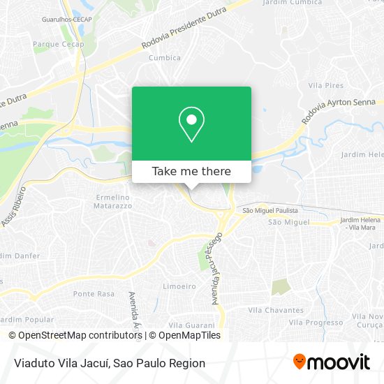 Viaduto Vila Jacuí map