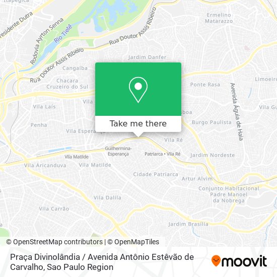 Praça Divinolândia / Avenida Antônio Estêvão de Carvalho map