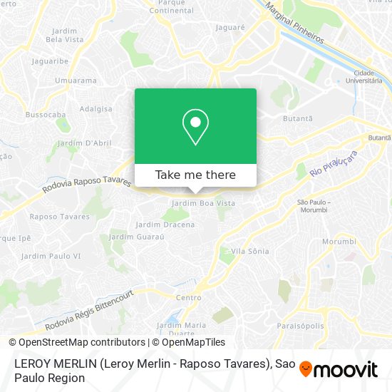 LEROY MERLIN (Leroy Merlin - Raposo Tavares) map