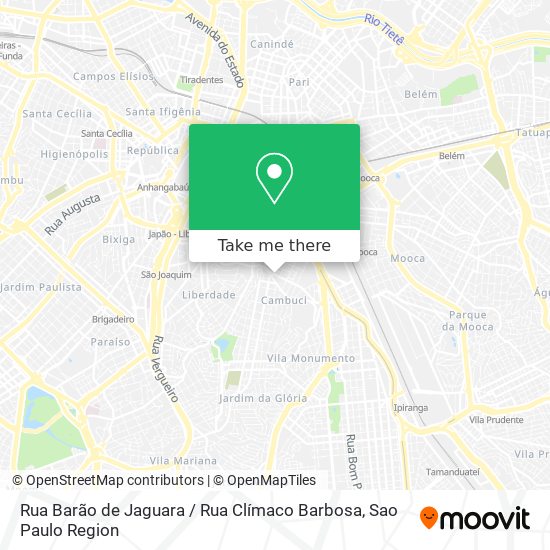 Mapa Rua Barão de Jaguara / Rua Clímaco Barbosa