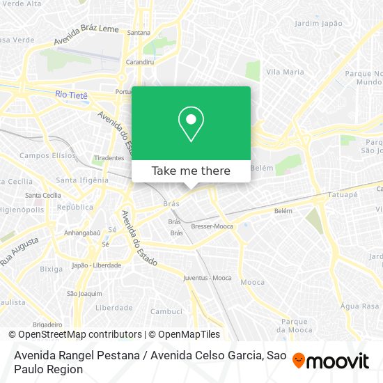 Avenida Rangel Pestana / Avenida Celso Garcia map