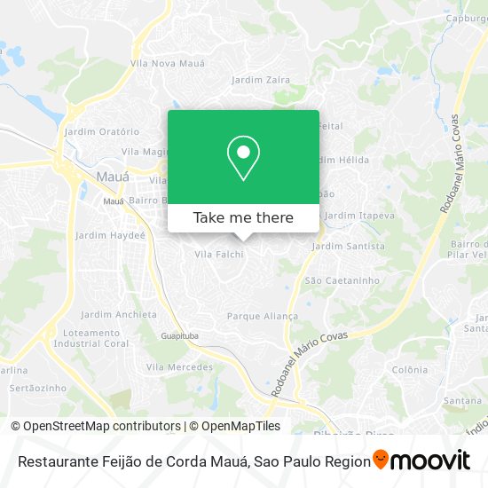 Restaurante Feijão de Corda Mauá map