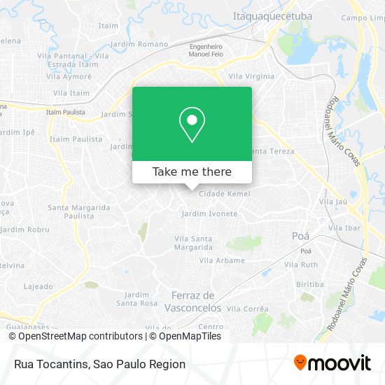 Rua Tocantins map