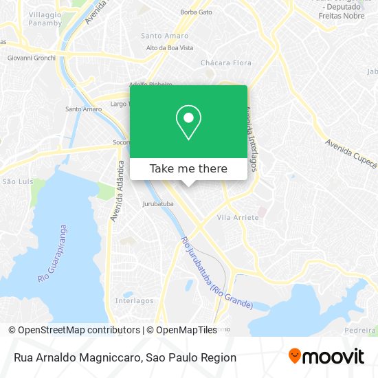 Rua Arnaldo Magniccaro map