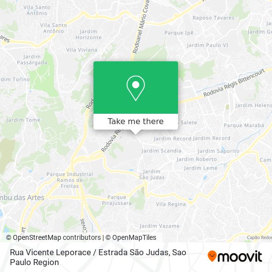 Rua Vicente Leporace / Estrada São Judas map