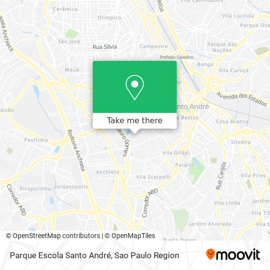 Mapa Parque Escola Santo André