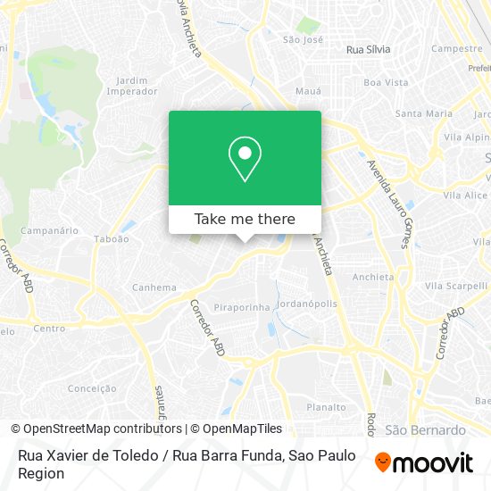 Rua Xavier de Toledo / Rua Barra Funda map