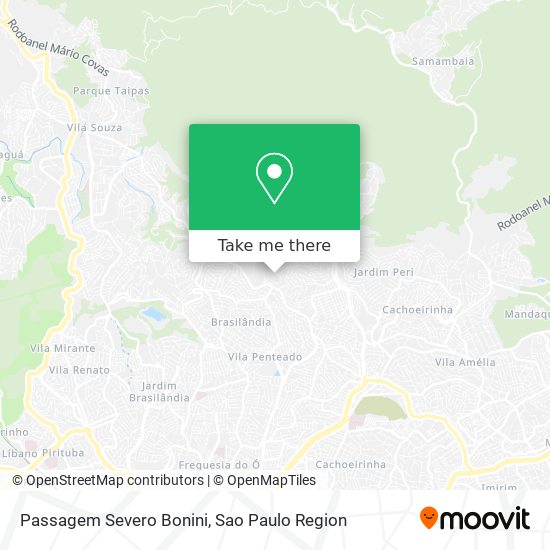 Passagem Severo Bonini map