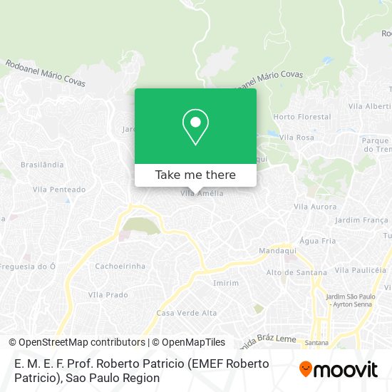 Mapa E. M. E. F. Prof. Roberto Patricio (EMEF Roberto Patricio)