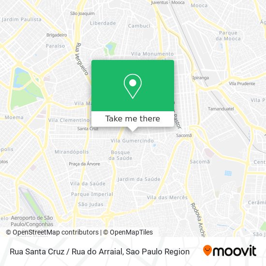 Rua Santa Cruz / Rua do Arraial map