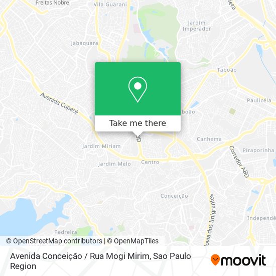 Avenida Conceição / Rua Mogi Mirim map