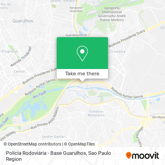 Polícia Rodoviária - Base Guarulhos map