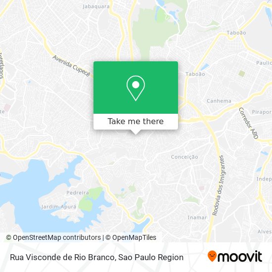 Mapa Rua Visconde de Rio Branco