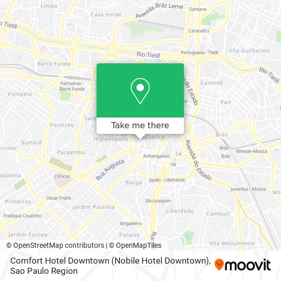 Comfort Hotel Downtown (Nobile Hotel Downtown) map