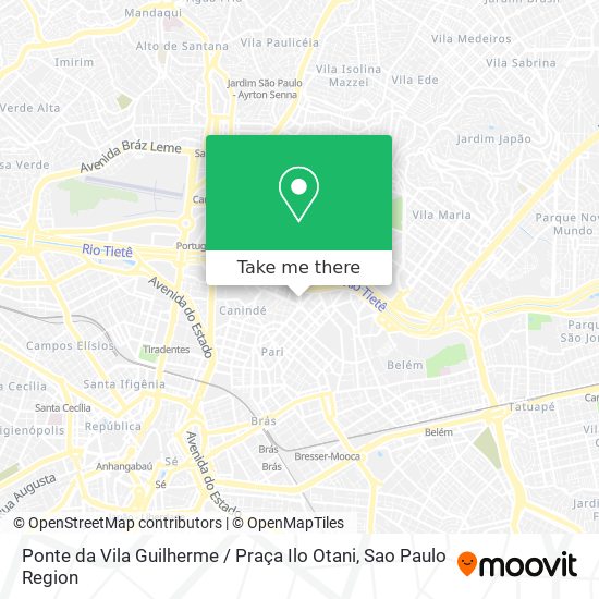 Ponte da Vila Guilherme / Praça Ilo Otani map