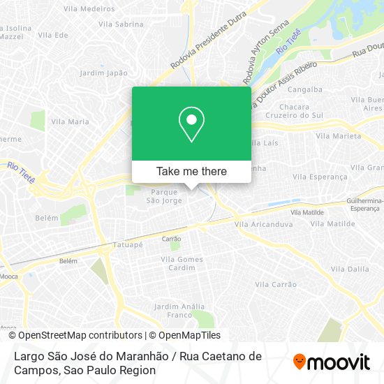Largo São José do Maranhão / Rua Caetano de Campos map