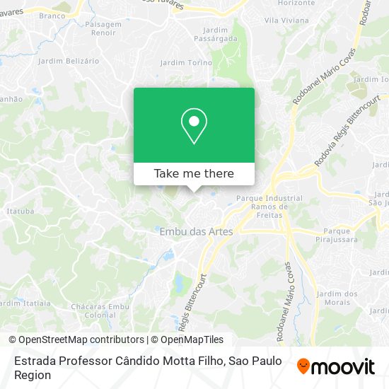 Estrada Professor Cândido Motta Filho map