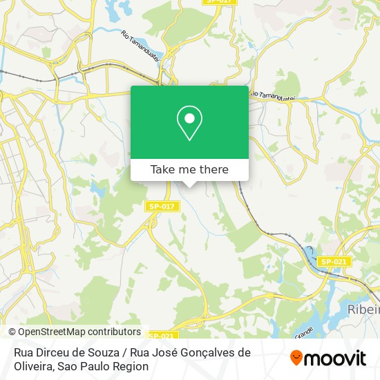 Rua Dirceu de Souza / Rua José Gonçalves de Oliveira map
