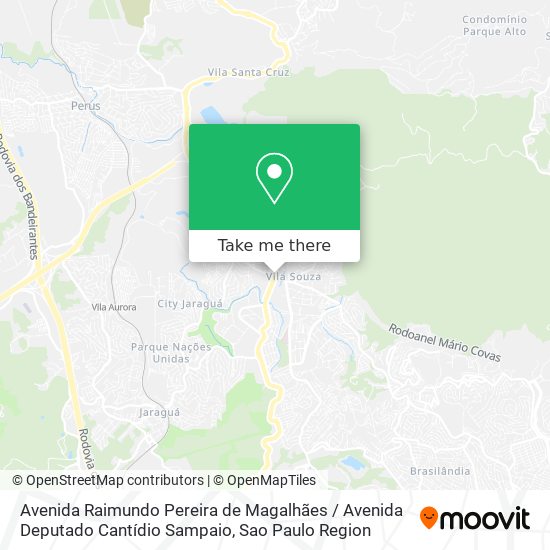 Avenida Raimundo Pereira de Magalhães / Avenida Deputado Cantídio Sampaio map