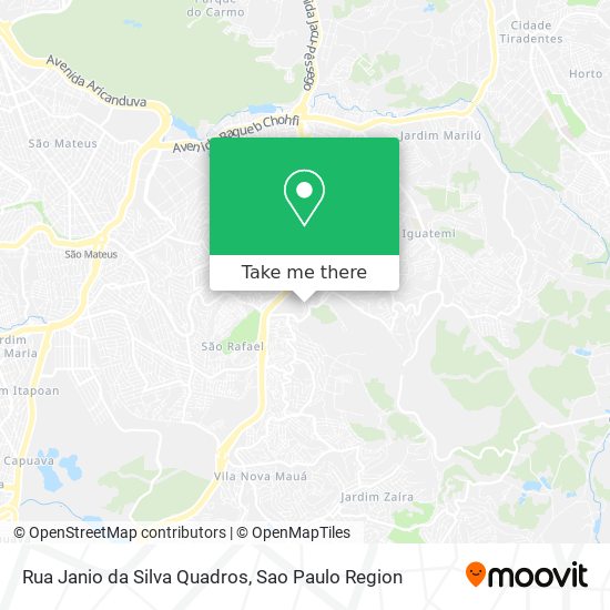 Rua Janio da Silva Quadros map