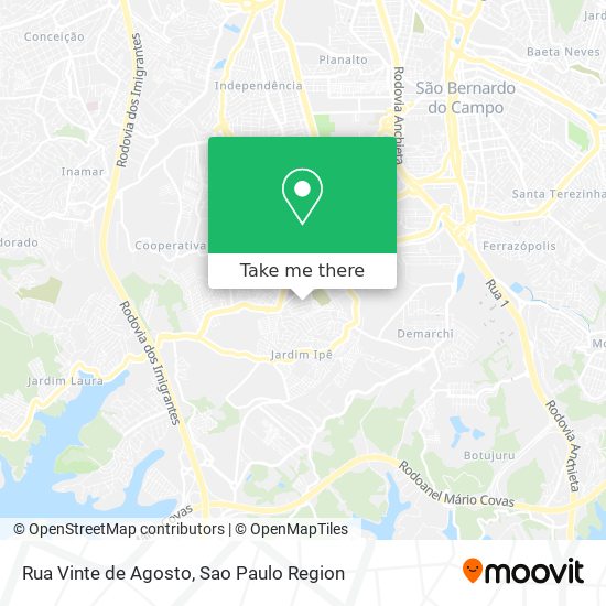 Rua Vinte de Agosto map