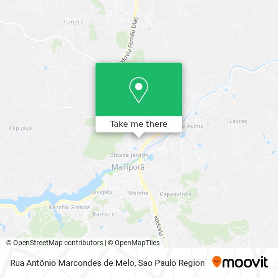 Rua Antônio Marcondes de Melo map
