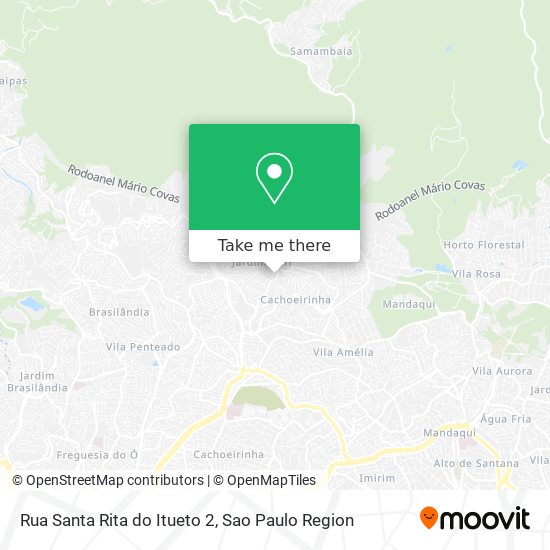 Rua Santa Rita do Itueto 2 map
