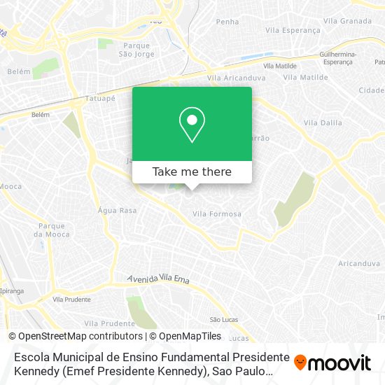 Mapa Escola Municipal de Ensino Fundamental Presidente Kennedy (Emef Presidente Kennedy)